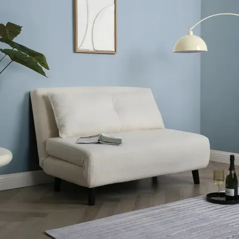 BOXED DOUBLE SOFA BED FOLD OUT BED CHAIR - BOUCLE (1 BOX)