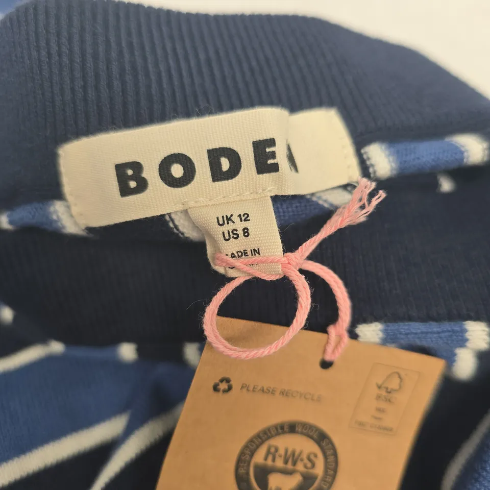 BODEN BLUE/BLACK SKIRT UK 12