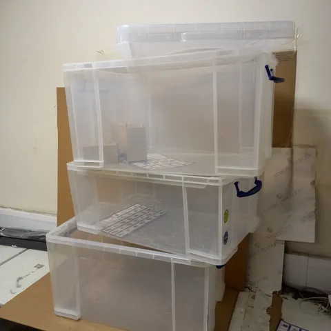 REALLY USEFUL CLEAR PLASTIC STORAGE BOX