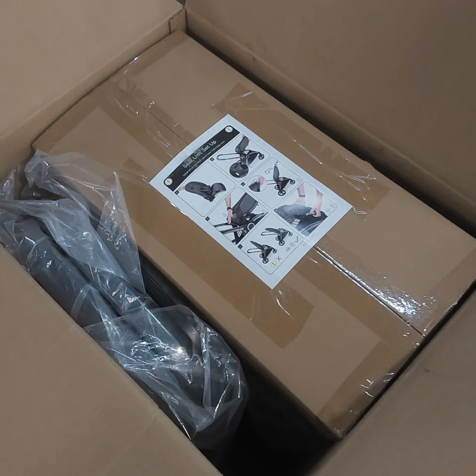 BOXED ICANDY CORE PUSHCHAIR, CARRYCOT AND ACCESSORY PACK - DARK GREY COMBO (2 BOXES)