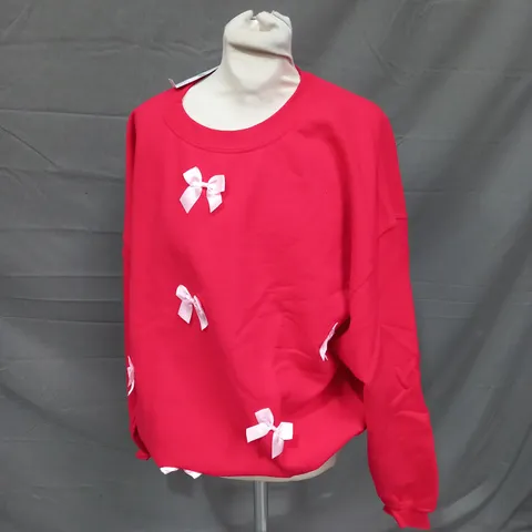 URBAN OUTFITTERS RED JUMPER - MEDIUM / LARGE