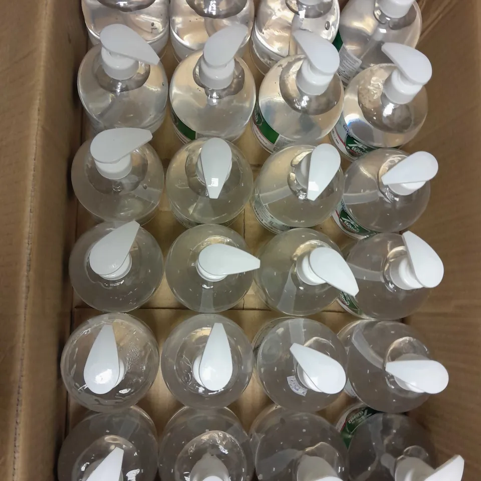 BOX OF APPROX 24 CLEACE INSTANT 75% HAND SANITIZER 500ML EACH