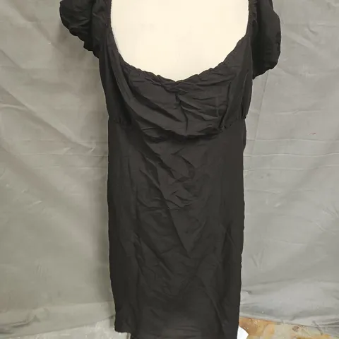 NOBODY'S CHILD PETITE RAVEN MIDI DRESS IN BLACK SIZE 18