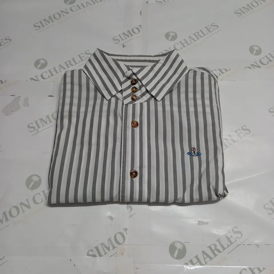VIVIENNE WESTWOOD MAN LONDON STRIPPED SHIRT - SIZE 50