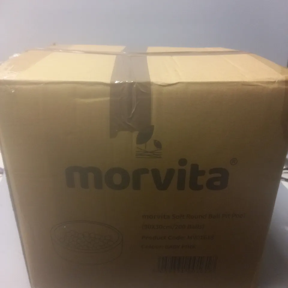 MORVITA SOFT ROUND BALL PIT POOL BABY PINK 