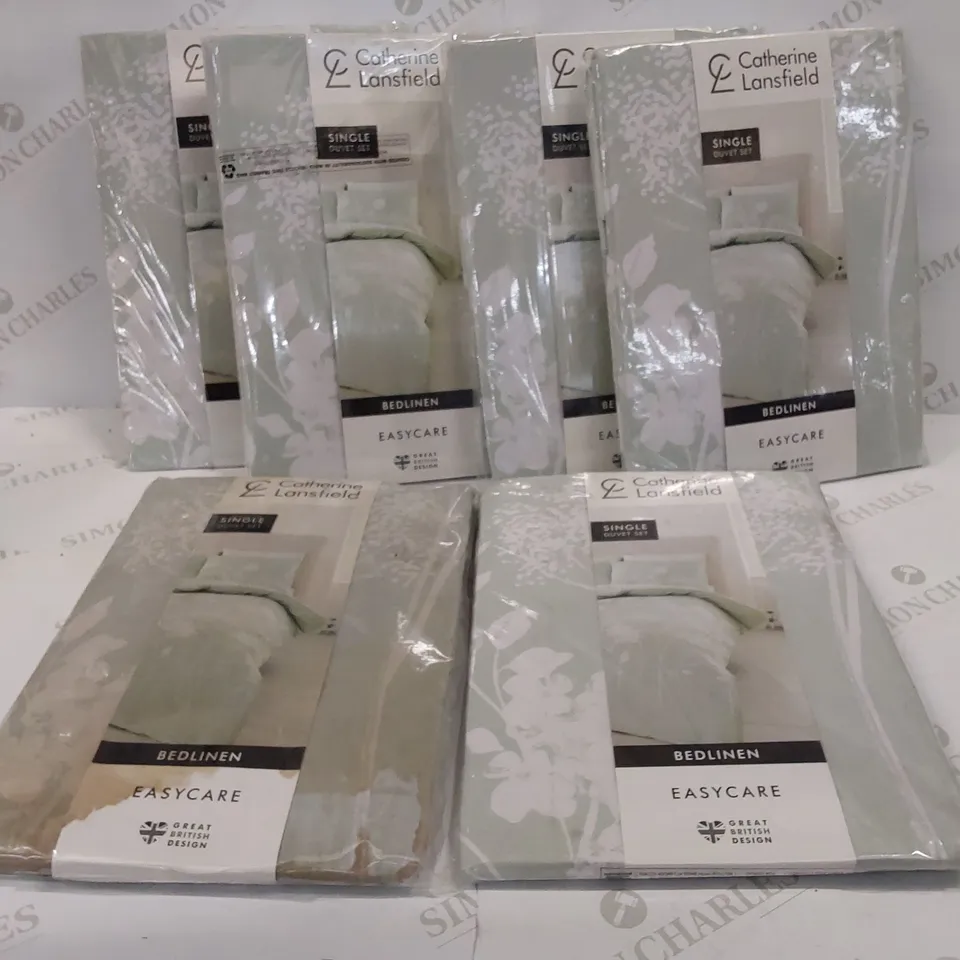 6 BRAND NEW CATHERINE LANSFIELD SINGLE DUVET SETS 