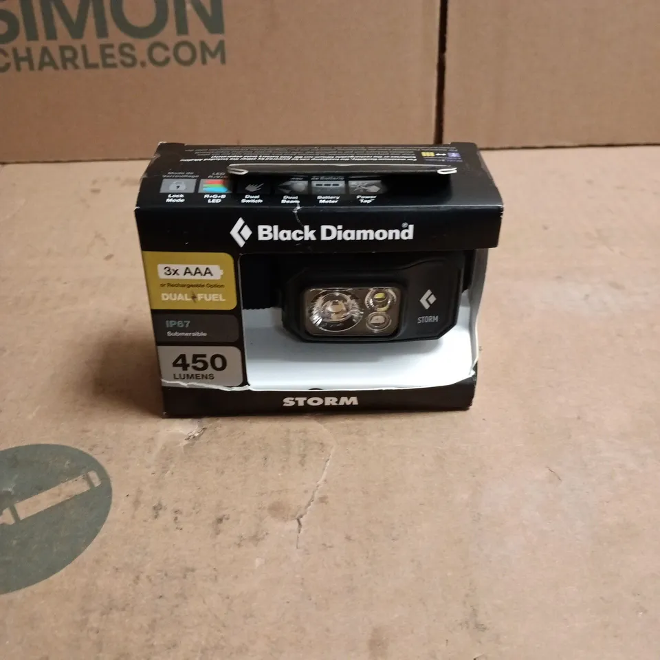 BLACK DIAMOND STORM IP67 SUBMERSIBLE 450 LUMENS