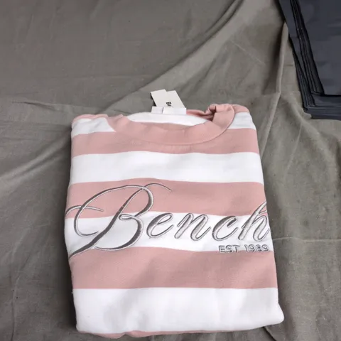 BENCH PINK & WHITE STRIPED JUMPER – UK 8 (EU 36) XS