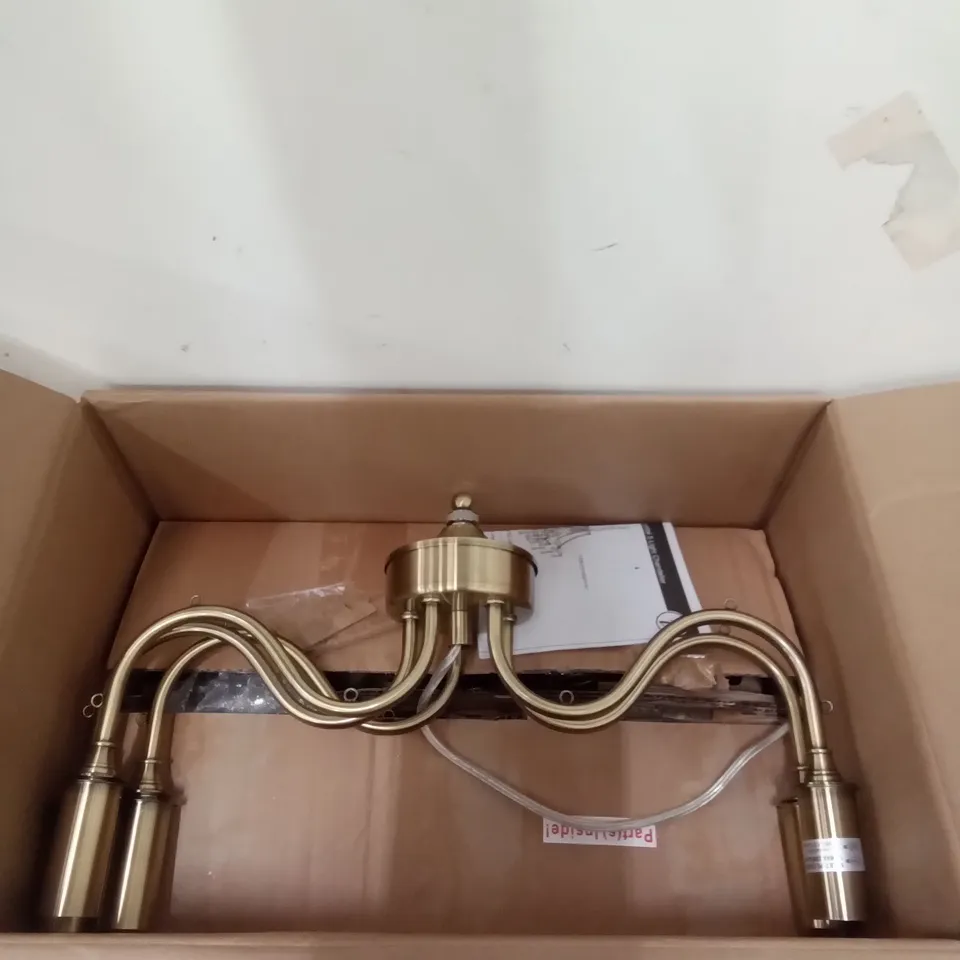 BOXED ALESSANDRA PENDANT ANTIQUE CEILING LIGHT - BRASS RRP £110