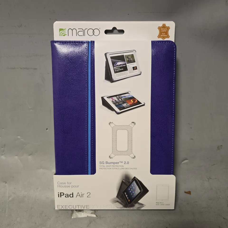 BOX OF APPROXIMATELY 20 BOXED MAROO EXECUTIVE FOLIO CASES FOR IPAD AIR 2 - PURPLE