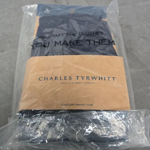 CHARLES TYRWHITT MEN'S FRENCH BLUE COTTON STRETCH JERSEY TRUNKS β 3 PACK, SIZE XL