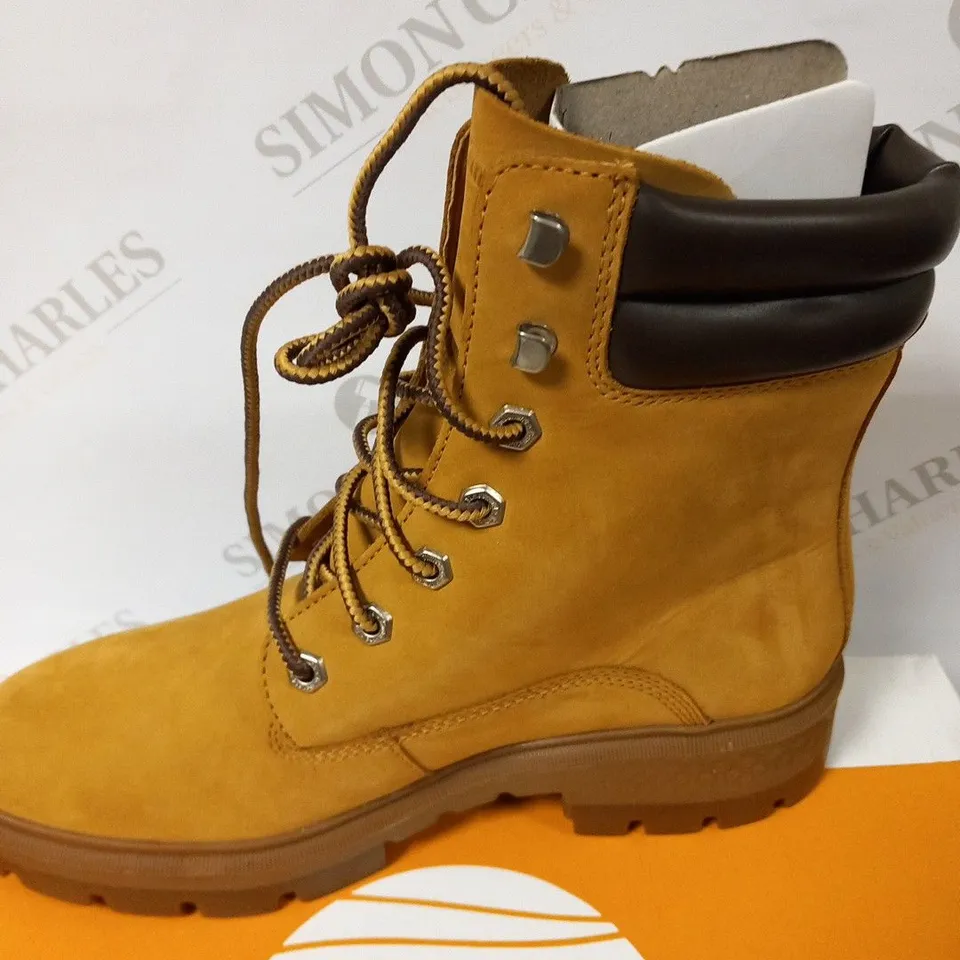 BOXED TIMBERLAND CORTINA VALLEY 6 IN WATERPROOF BOOT WHEAT NUBUCK SIZE 7.5