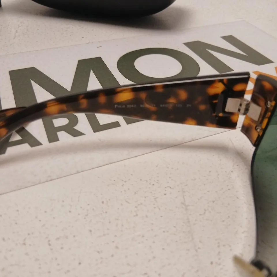 POLO RALPH LAUREN SUNGLASSES – TORTOISESHELL FRAME, GREEN LENSES – MADE IN ITALY