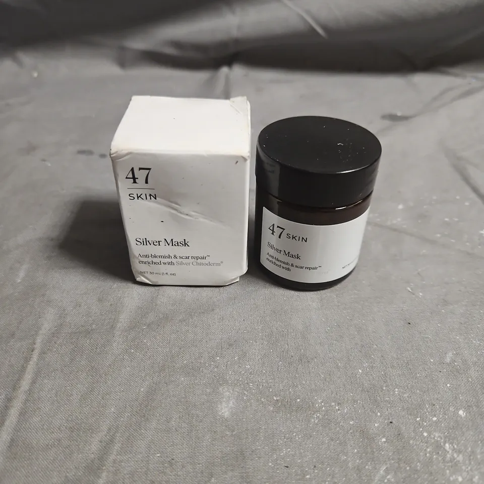 47 SKIN SILVER MASK – ANTI-BLEMISH & SCAR REPAIR FACIAL MASK - 30ML, BOXED