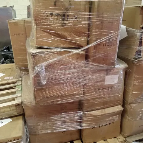 PALLET OF ASSORTED INCOMPLETE RATTAN OUTDOOR FURNITURE SETS, PARTS ONLY