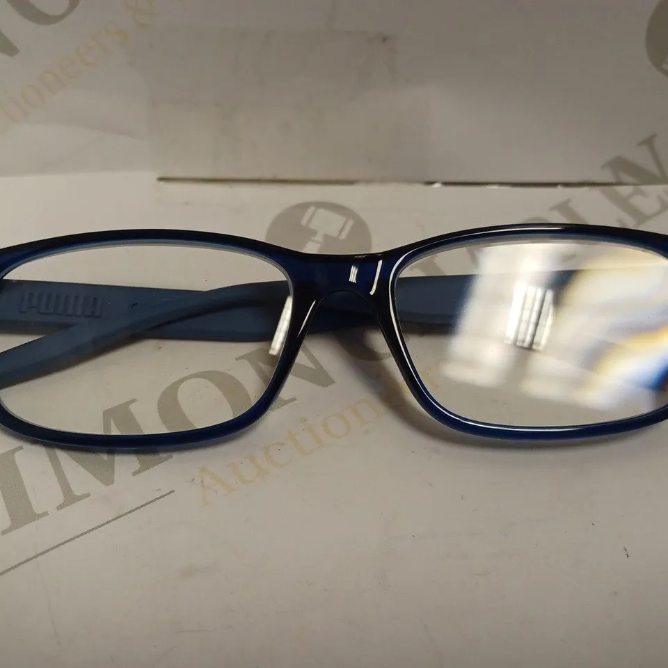 PUMA BLUE FRAMED PRESCRIPTION GLASSES