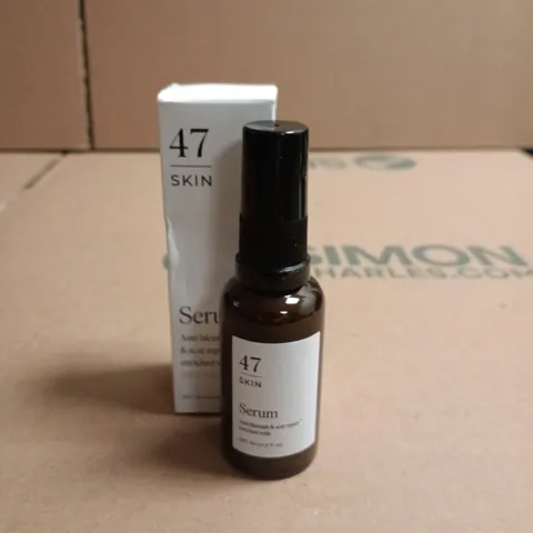 47 SKIN SERUM – BROWN GLASS BOTTLE WITH DROPPER 30ML