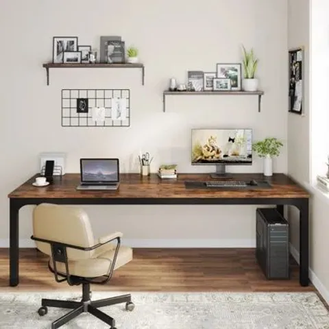 BOXED 200CM W METAL BASE COMPUTER DESK (1 BOX)