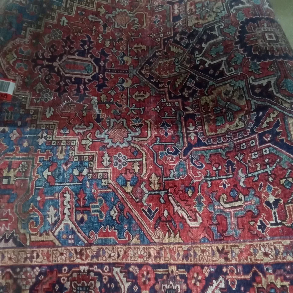 CASSIOPEIA FLATWEAVE RED/BLUE RUG 128X160CM
