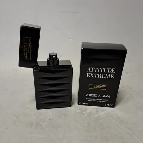 BOXED GIORGIO ARMANI ATTIDUDE EXTREME EAU DE TOILETTE TESTER 50ML