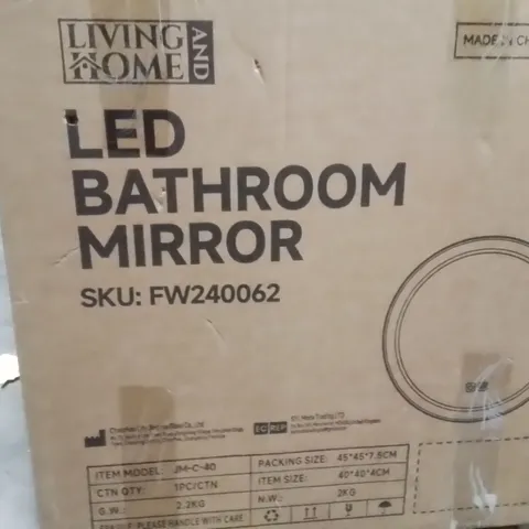 BOXED LED BATHROOM MIRROR 
