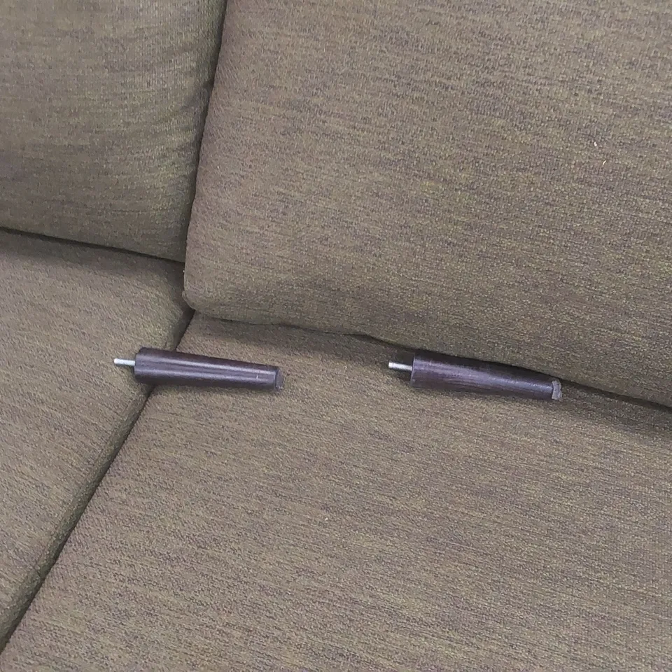 BOXED IDA 3 SEATER GREEN RECYCLED FABRIC SOFA