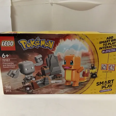 BOXED LEGO POKÉMON CHARMANDER AND GEODUDE'S CAVERN CLASH (SET 72157) – 198 PCS
