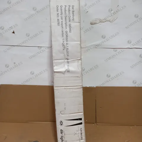 GIORGIO 2LT FLOOR LAMP WHITE
