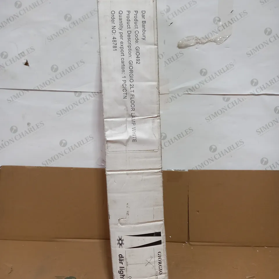 GIORGIO 2LT FLOOR LAMP WHITE