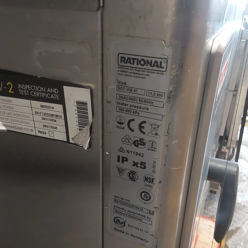 RATIONAL SCC WE 61 COMMERCIAL COMBI OVENS