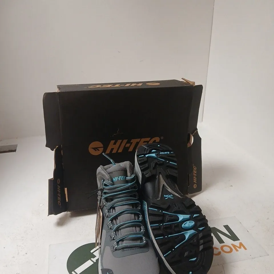 HI-TEC V-LITE REFLEX MID WP WOMEN'S HIKING BOOTS - GREY/SAPPHIRE, UK 4