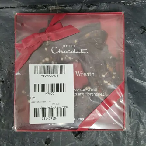 HOTEL CHOCOLAT LARGE FESTIVE CHOCOLATE WREATH 