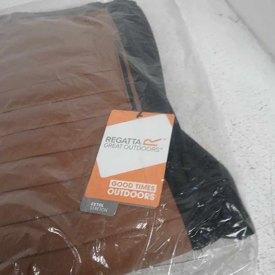 REGATTA EXTOL STRETCH GILET – MEN'S, NUT BROWN/BLK, UK M (EU50 / USA M)