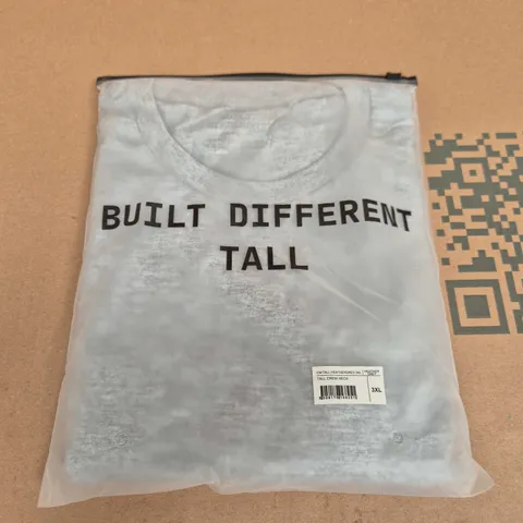 BUILT DIFFERENT TALL CREW NECK SWEATER β HEATHER GREY β 3XL