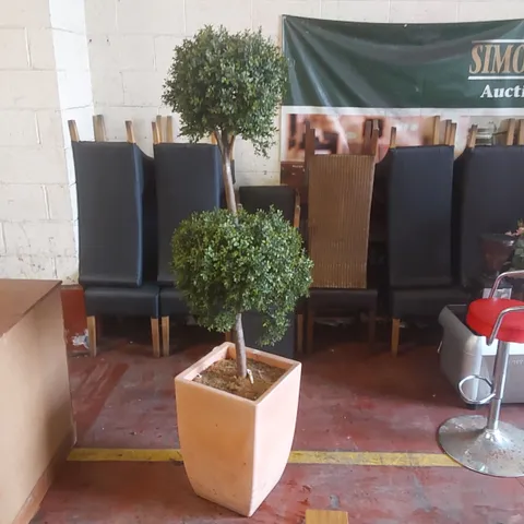 ARTIFICIAL 2 BALL TOPIARY TREE