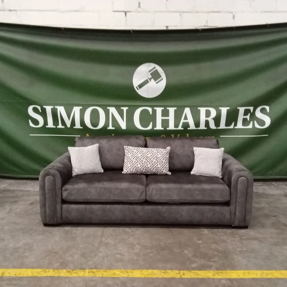 AMARA 3 SEATER SOFA - CHARCOAL RRP £1249