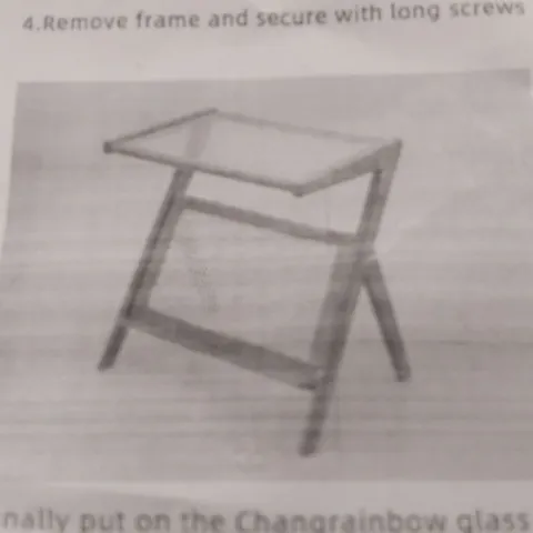 BOXED BAMBOO SIDE TABLE