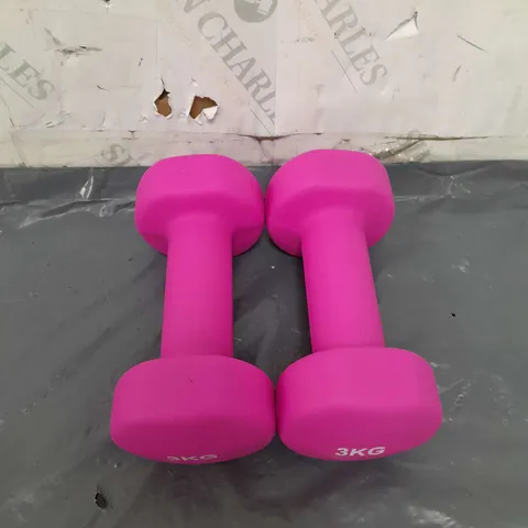 SET OF BODY REVOLUTION DUMBELLS - 3KG