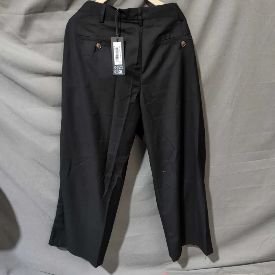 PROHIBITED PLEATED TROUSERS, BLACK – SIZE 36