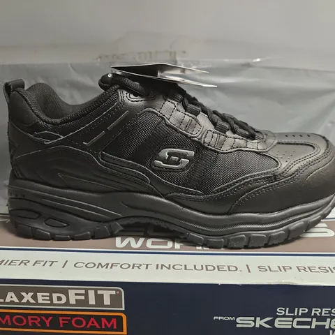 BOXED SKETCHERS SOFT STRIDE STEEL TOE CAPS - UK 9 