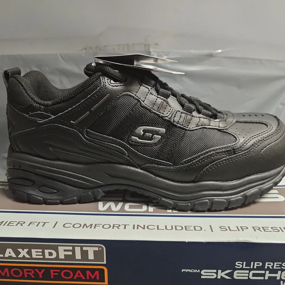 BOXED SKETCHERS SOFT STRIDE STEEL TOE CAPS - UK 9 