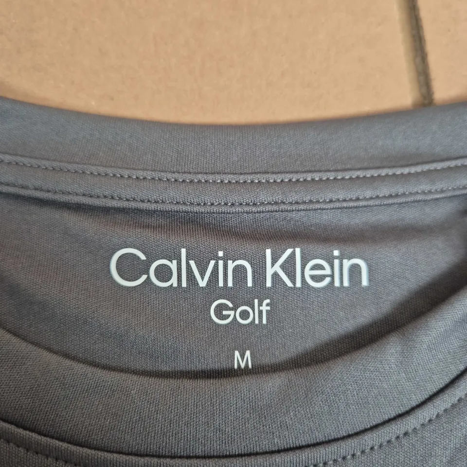 CALVIN KLEIN GOLF SHIRT – MEN'S, SIZE M, GREY