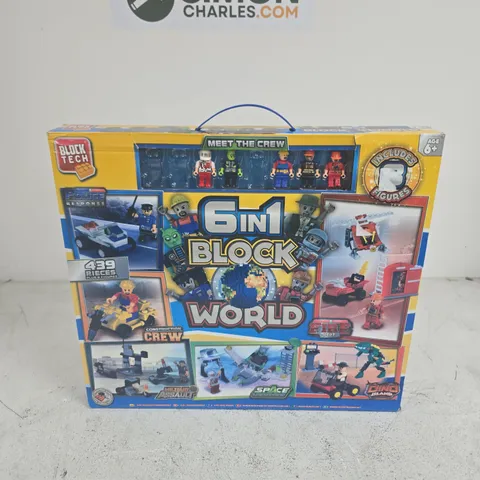 BLOCK TECH 6 IN 1 BLOCK WORLD BUILDING SET