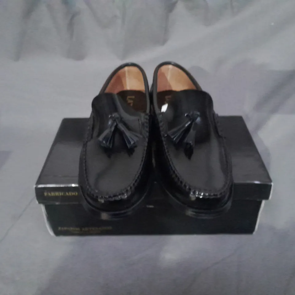 MEN'S GENUINE LEATHER TASSEL LOAFERS SMART SHOES SIZE 42