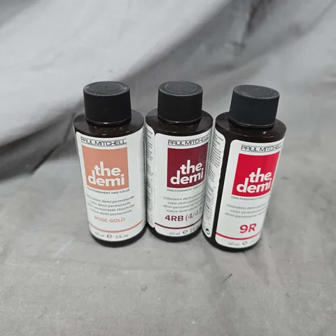 APPROXIMATELY 24 PAUL MITCHELL DEMI-PERMANENT HAIR DYE TO INCLUDE 4RB, 9R, ROSE GOLD, ETC 