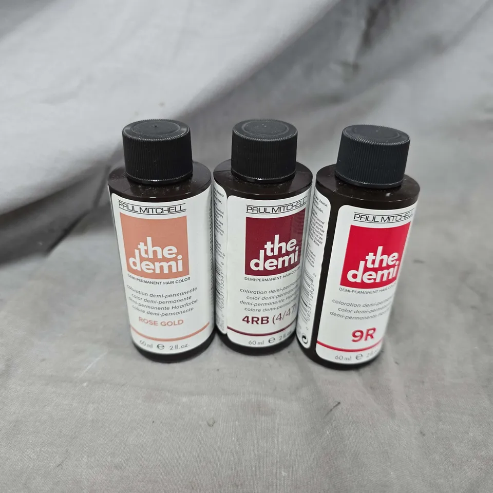 APPROXIMATELY 24 PAUL MITCHELL DEMI-PERMANENT HAIR DYE TO INCLUDE 4RB, 9R, ROSE GOLD, ETC 