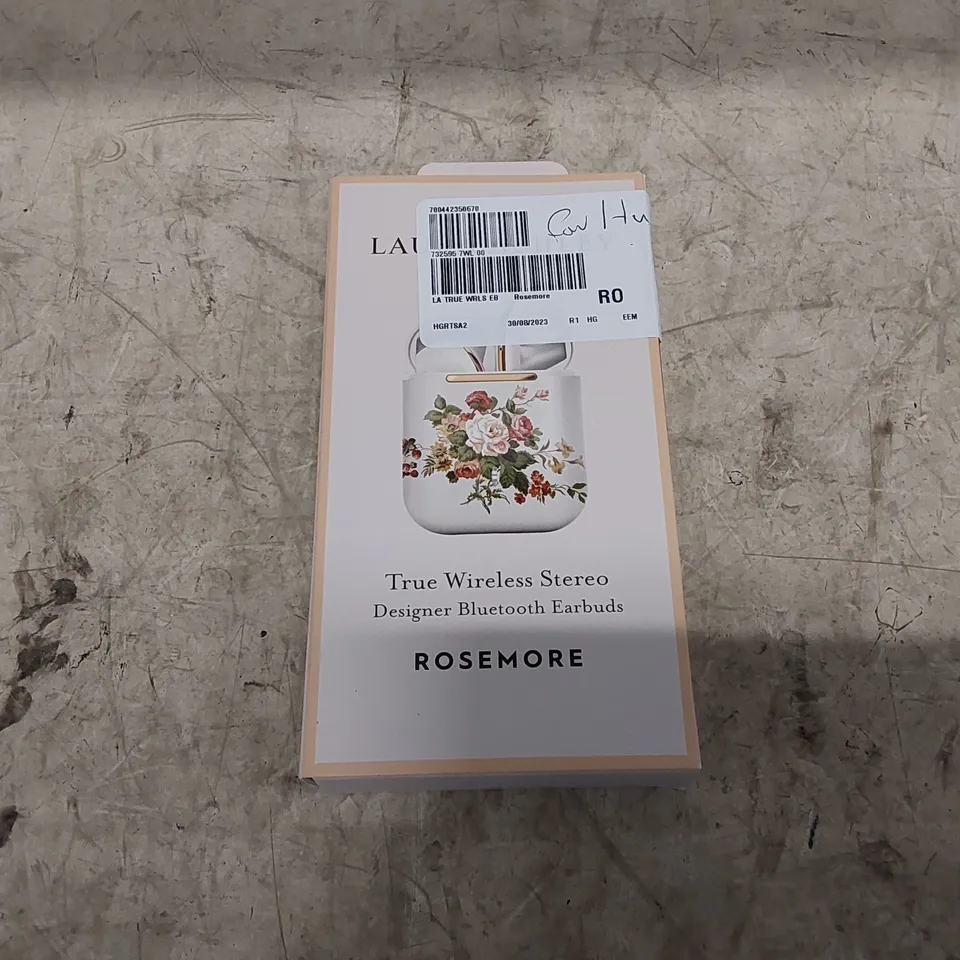 BOXED LAURA ASHLEY TRUE WIRELESS EARBUDS (1 BOX)