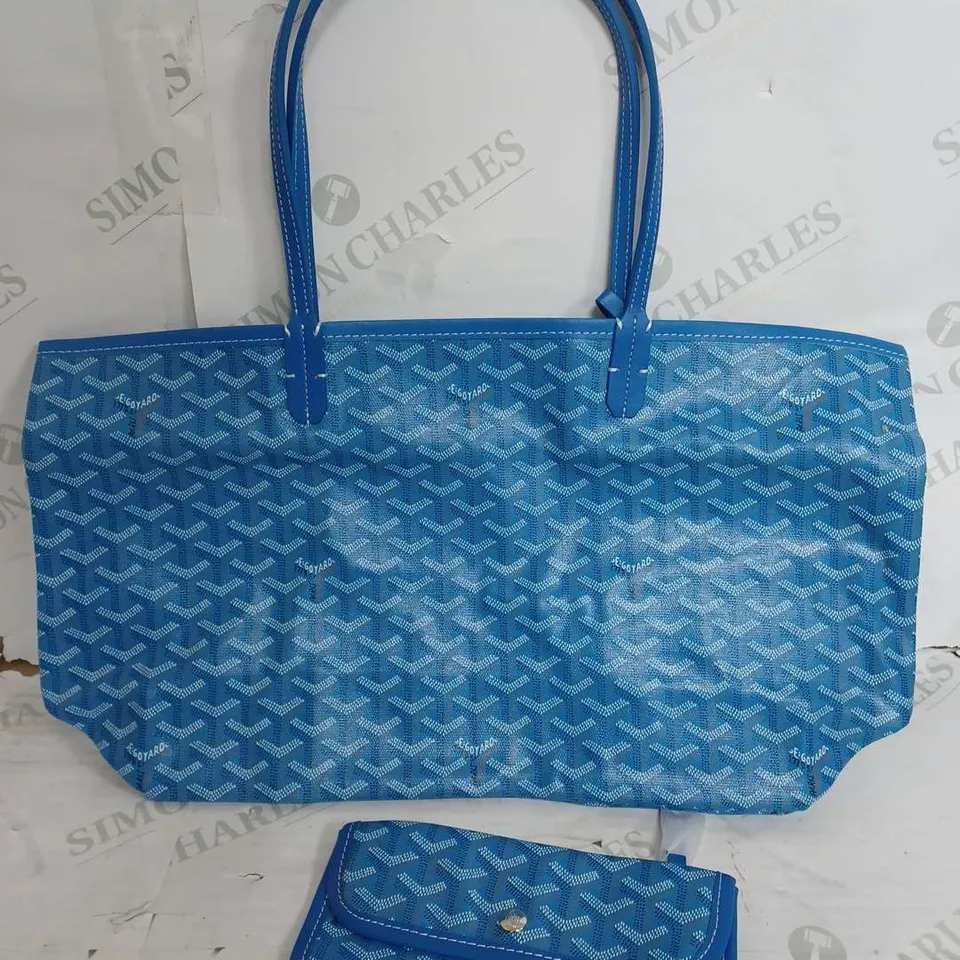 GOYARD BRIGHT BLUE HAND BAG