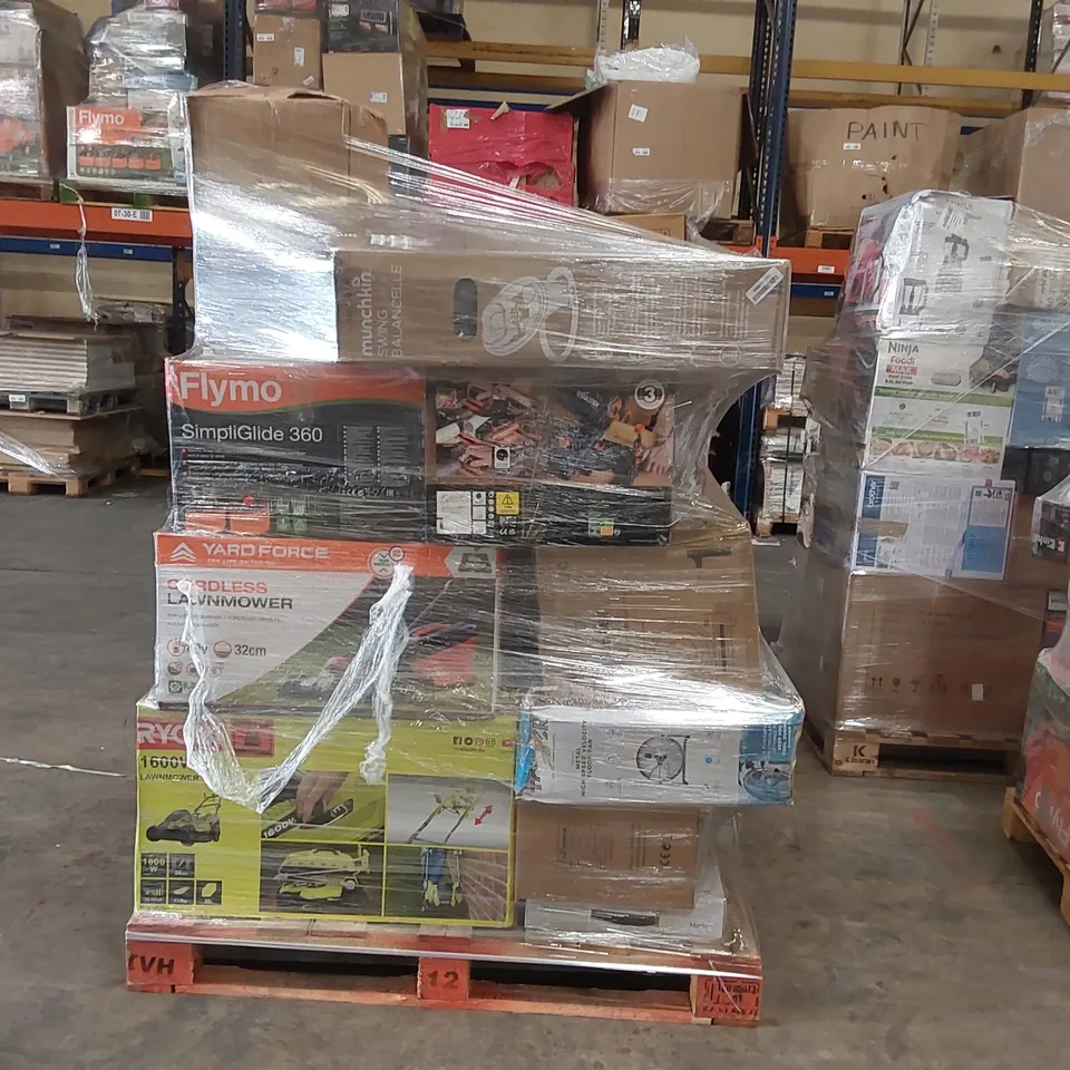 PALLET OF APPROXIMATELY 26 UNPROCESSED RAW RETURN HOUSEHOLD AND ELECTRICAL GOODS TO INCLUDE;