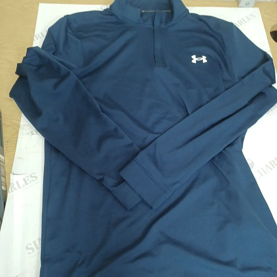 NAVY BLUE UNDER ARMOUR GOLFING JACKET SIZE M 